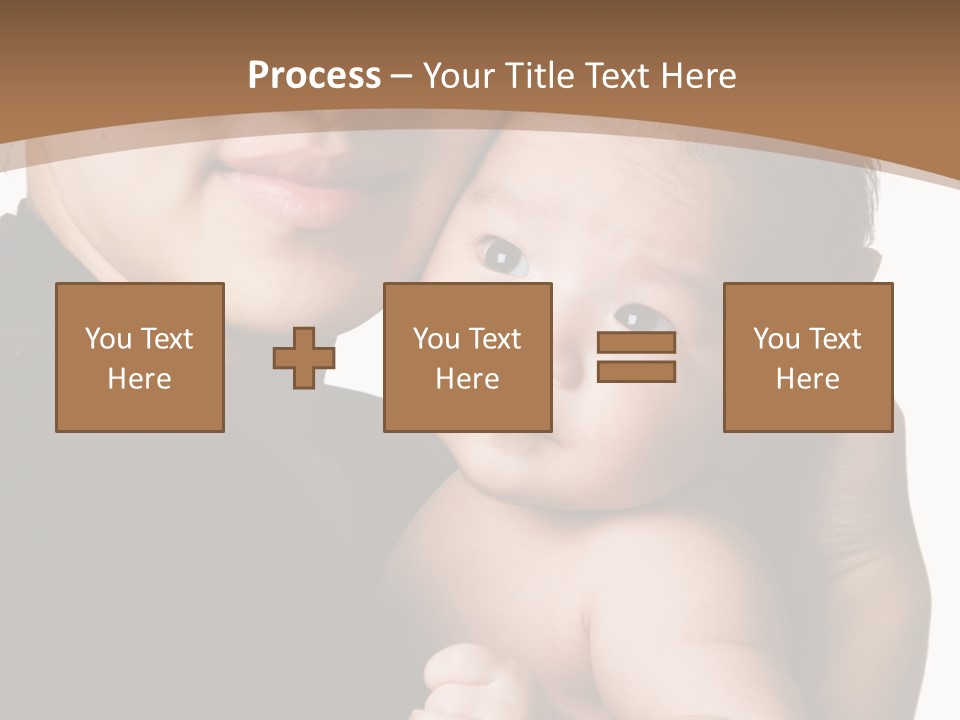 A Portrait Of An Asian Mother And Baby PowerPoint Template