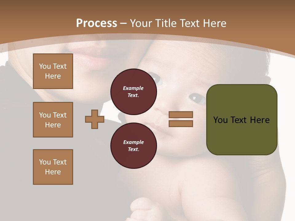 A Portrait Of An Asian Mother And Baby PowerPoint Template