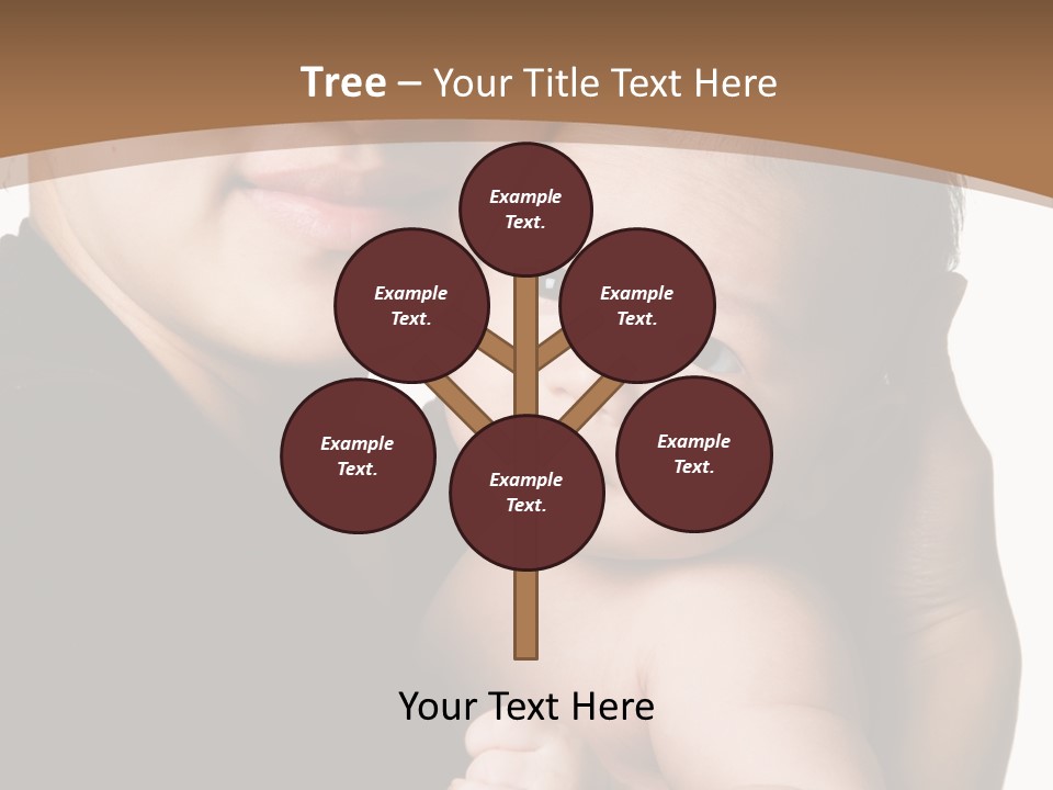 A Portrait Of An Asian Mother And Baby PowerPoint Template