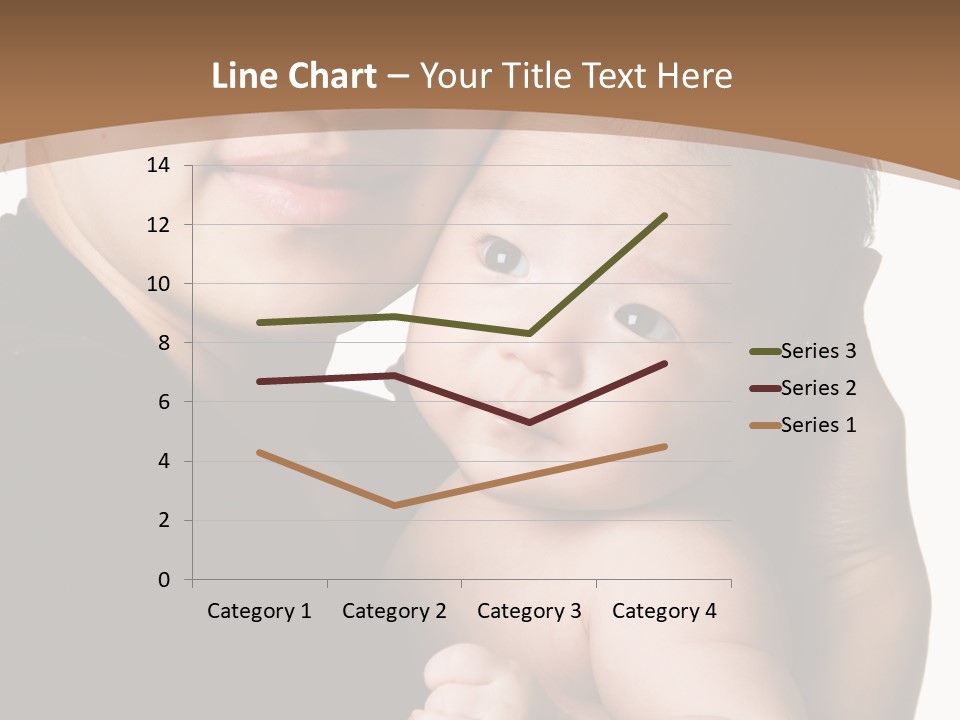 A Portrait Of An Asian Mother And Baby PowerPoint Template
