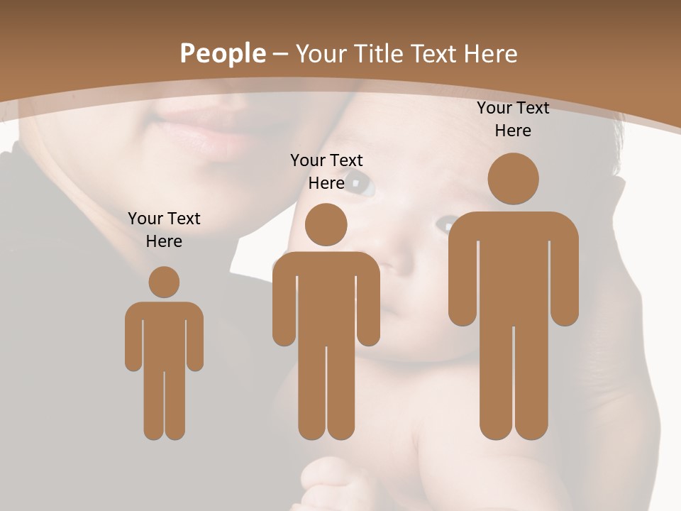 A Portrait Of An Asian Mother And Baby PowerPoint Template