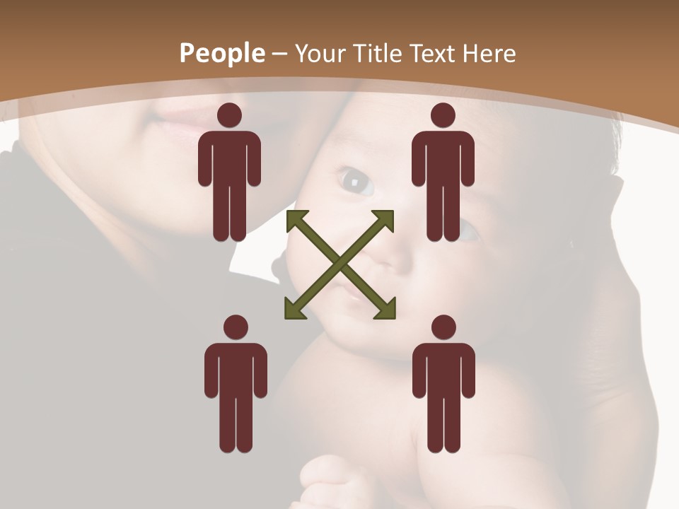 A Portrait Of An Asian Mother And Baby PowerPoint Template