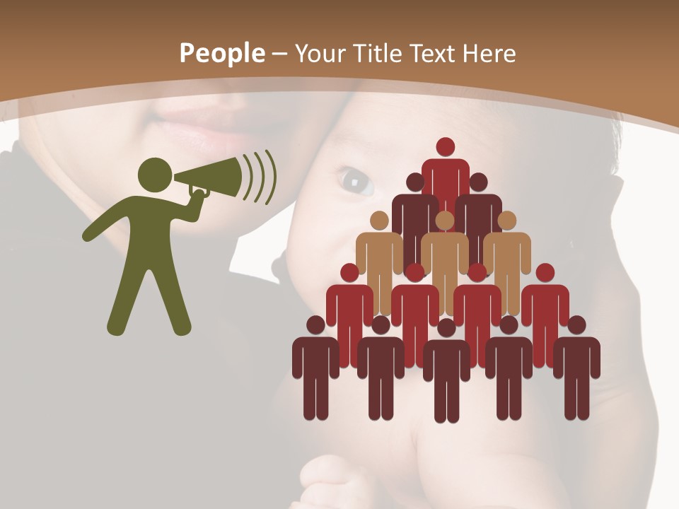 A Portrait Of An Asian Mother And Baby PowerPoint Template