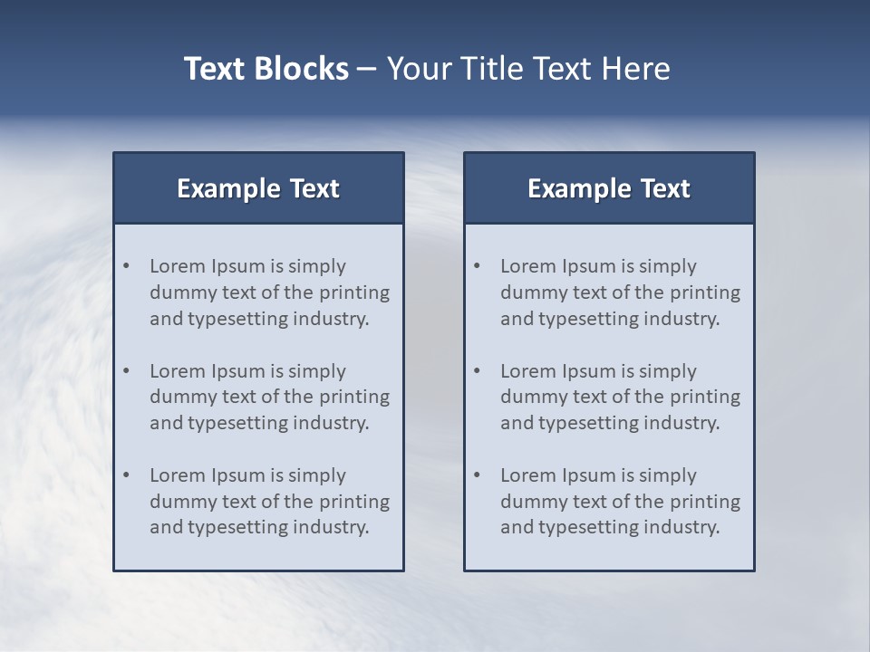 Blue Storm PowerPoint Template