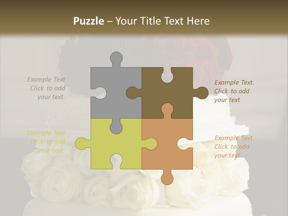 Perfect Wedding Cake PowerPoint Template