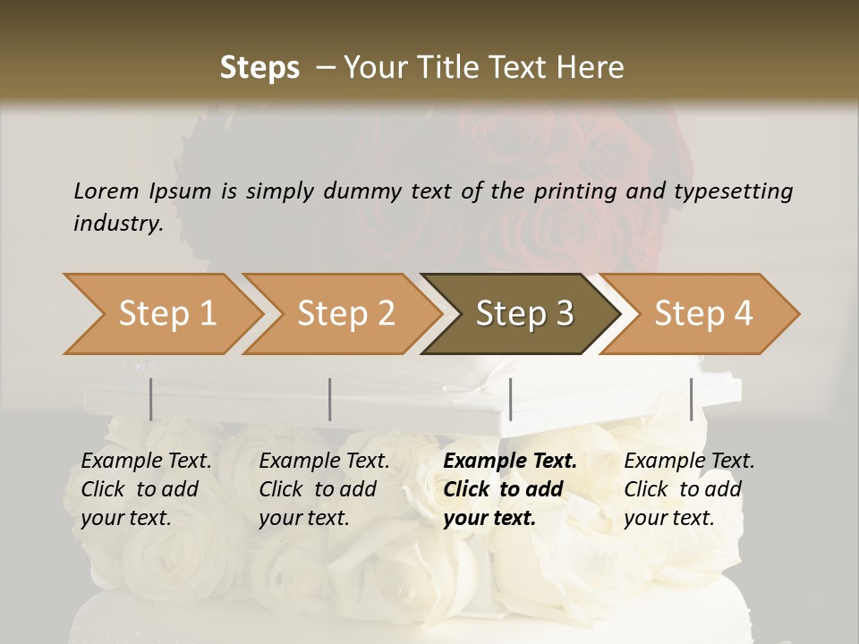 Perfect Wedding Cake PowerPoint Template