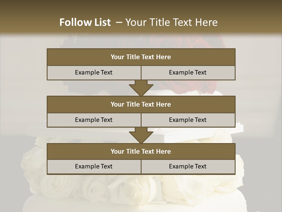 Perfect Wedding Cake PowerPoint Template