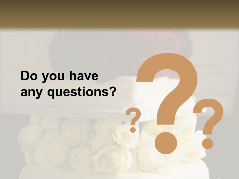 Perfect Wedding Cake PowerPoint Template