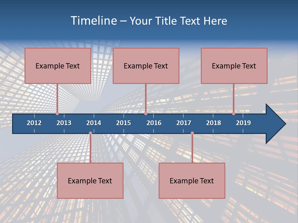 Gorgeous Skyscrapers At Night PowerPoint Template