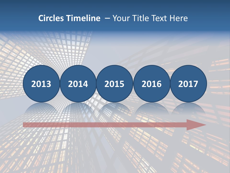 Gorgeous Skyscrapers At Night PowerPoint Template