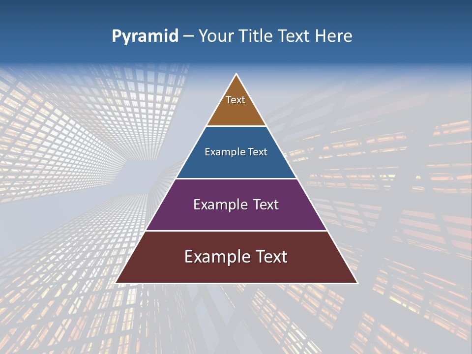 Gorgeous Skyscrapers At Night PowerPoint Template