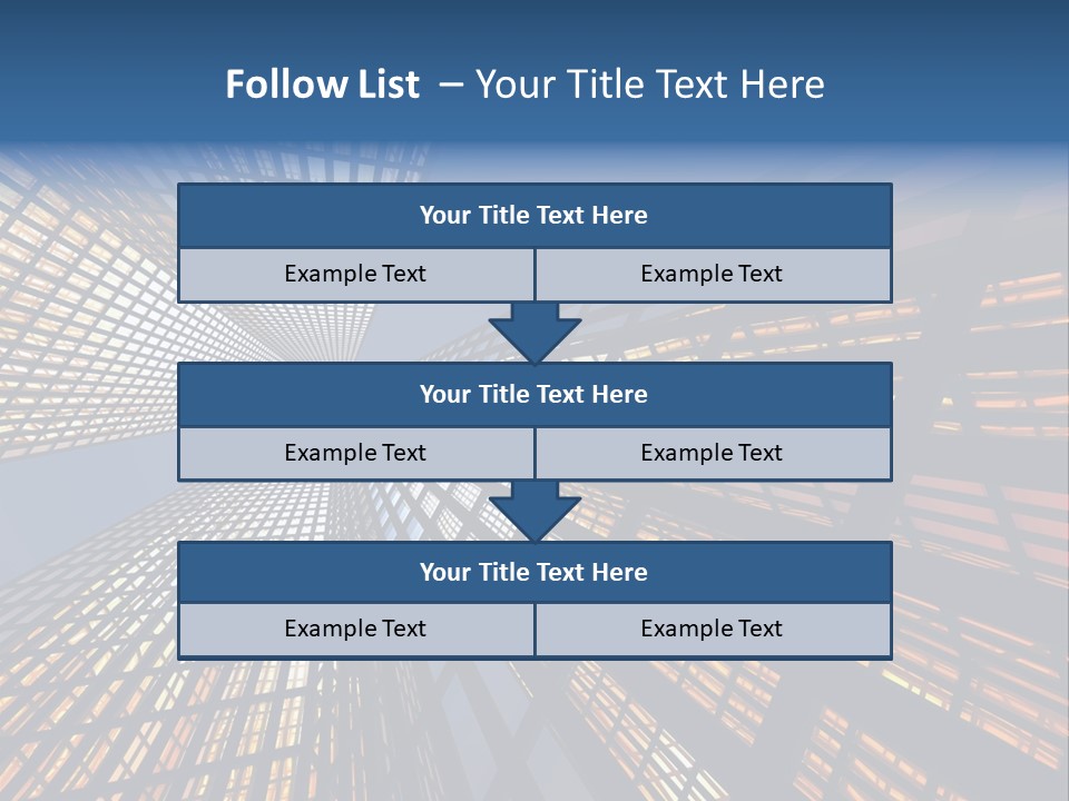 Gorgeous Skyscrapers At Night PowerPoint Template