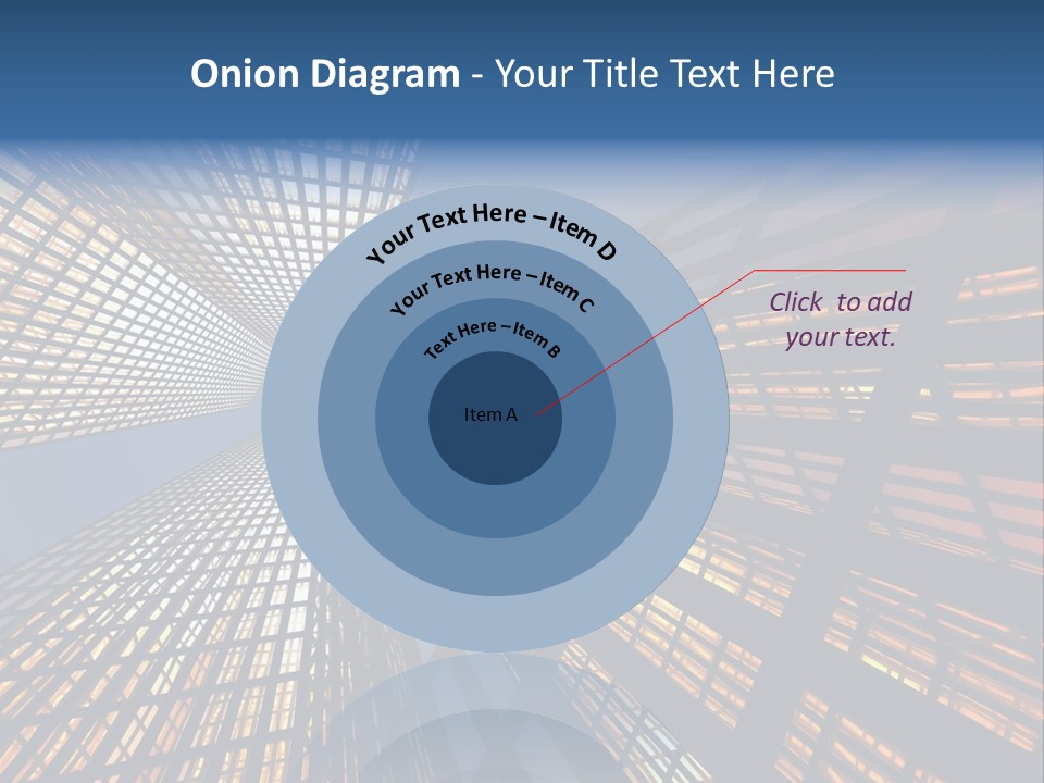 Gorgeous Skyscrapers At Night PowerPoint Template