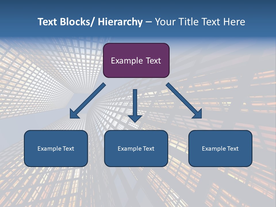 Gorgeous Skyscrapers At Night PowerPoint Template