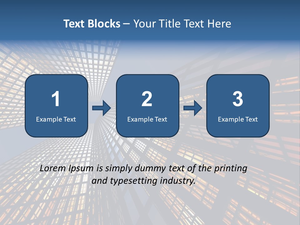 Gorgeous Skyscrapers At Night PowerPoint Template