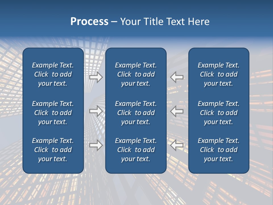 Gorgeous Skyscrapers At Night PowerPoint Template