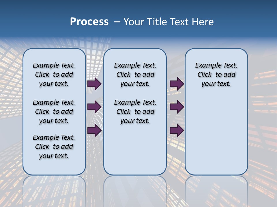 Gorgeous Skyscrapers At Night PowerPoint Template