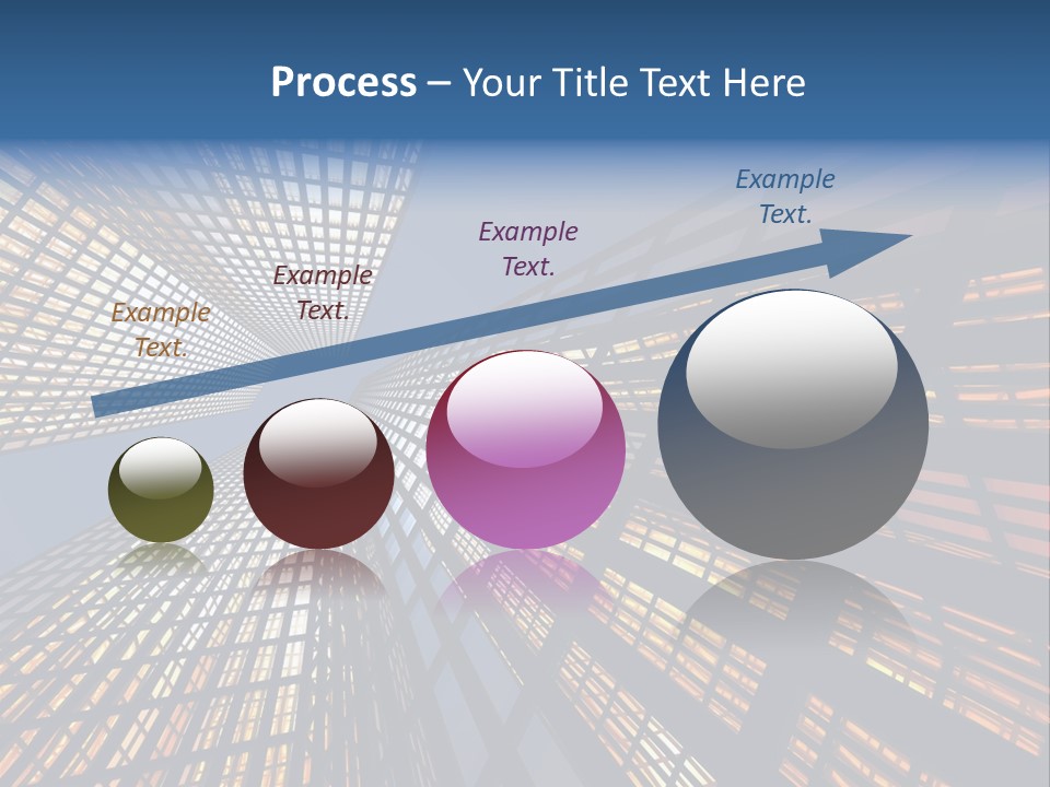 Gorgeous Skyscrapers At Night PowerPoint Template