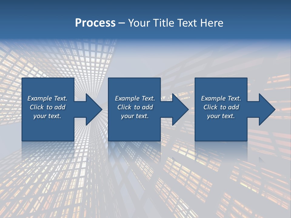 Gorgeous Skyscrapers At Night PowerPoint Template