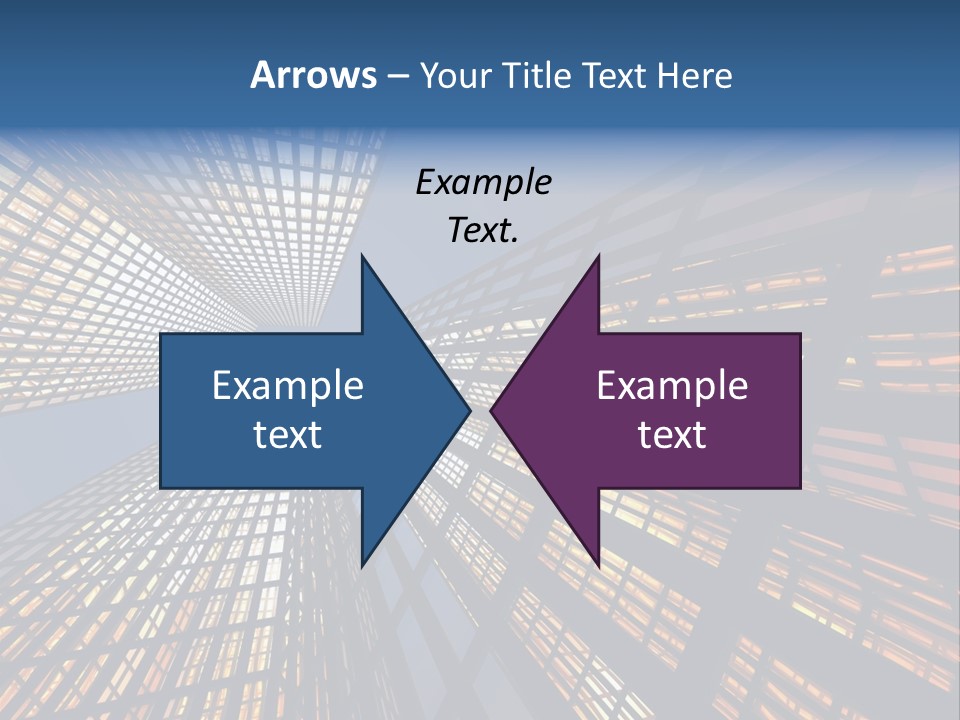 Gorgeous Skyscrapers At Night PowerPoint Template