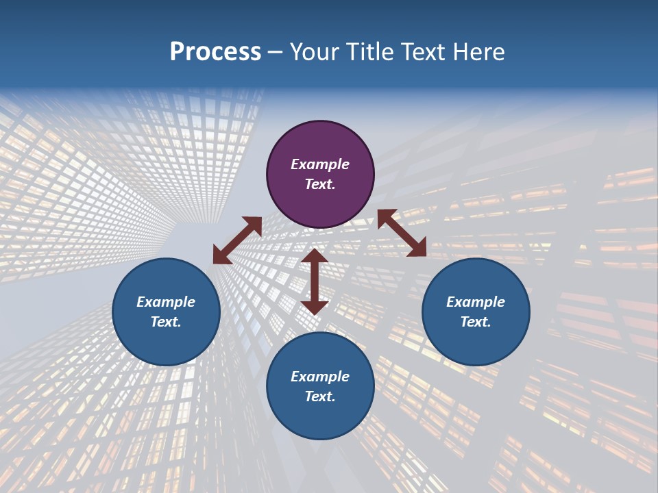 Gorgeous Skyscrapers At Night PowerPoint Template