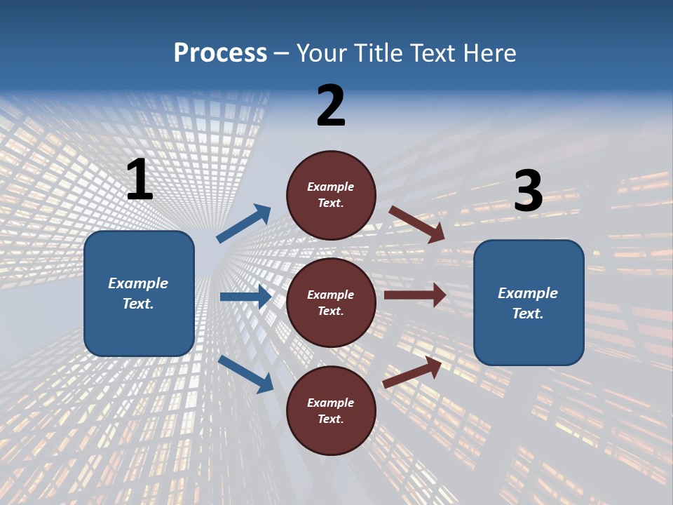 Gorgeous Skyscrapers At Night PowerPoint Template