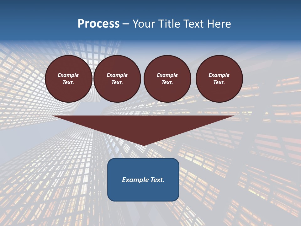 Gorgeous Skyscrapers At Night PowerPoint Template
