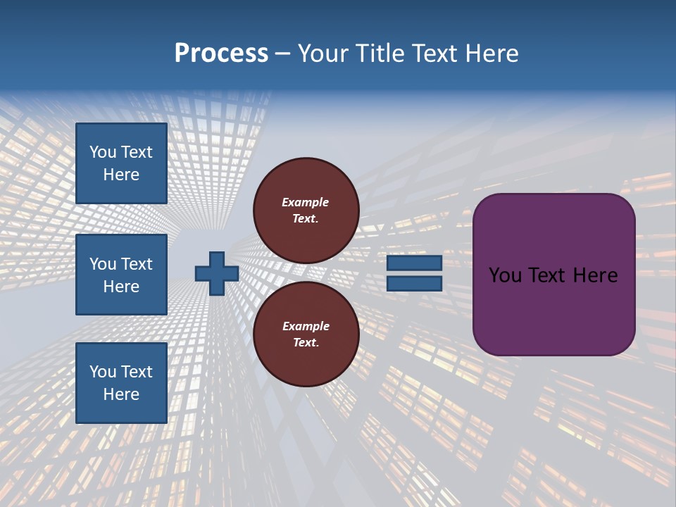 Gorgeous Skyscrapers At Night PowerPoint Template