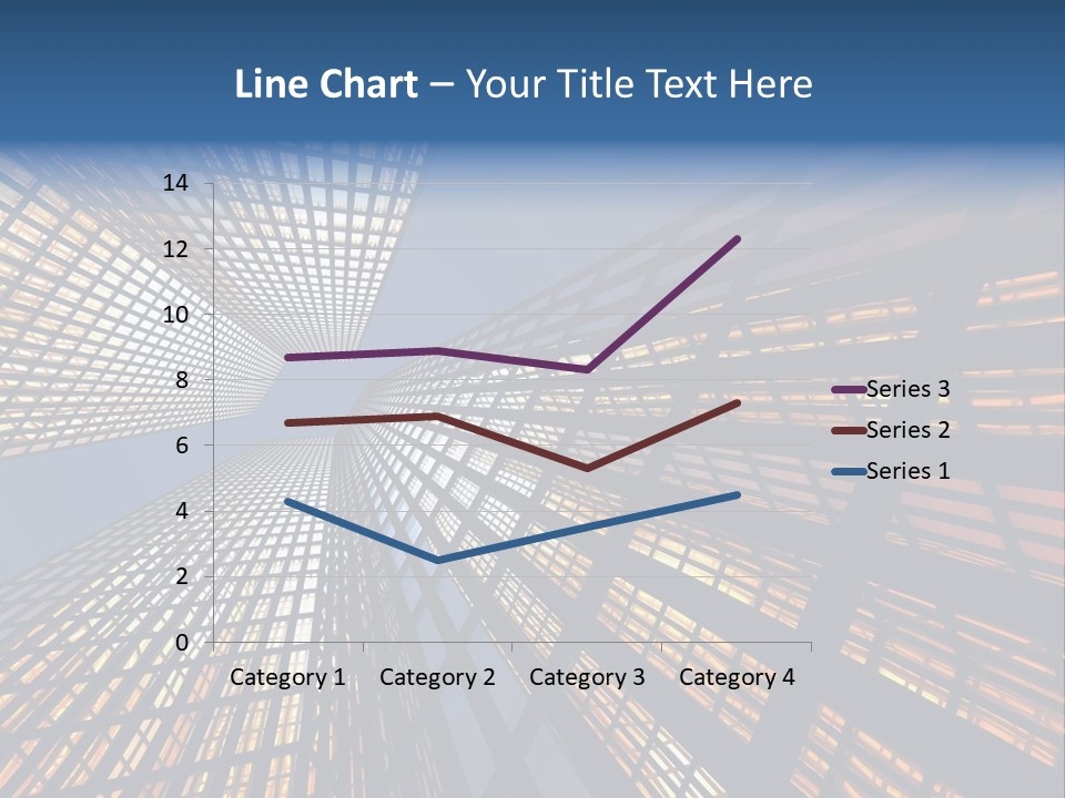 Gorgeous Skyscrapers At Night PowerPoint Template