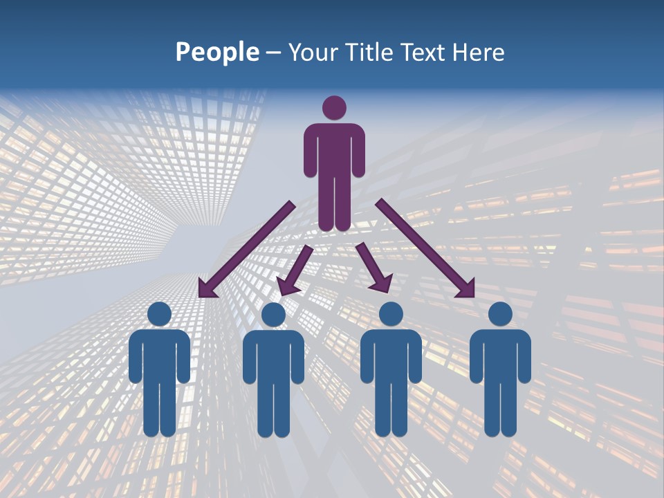 Gorgeous Skyscrapers At Night PowerPoint Template