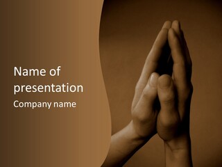 A Person Holding Their Hands Up In The Air PowerPoint Template