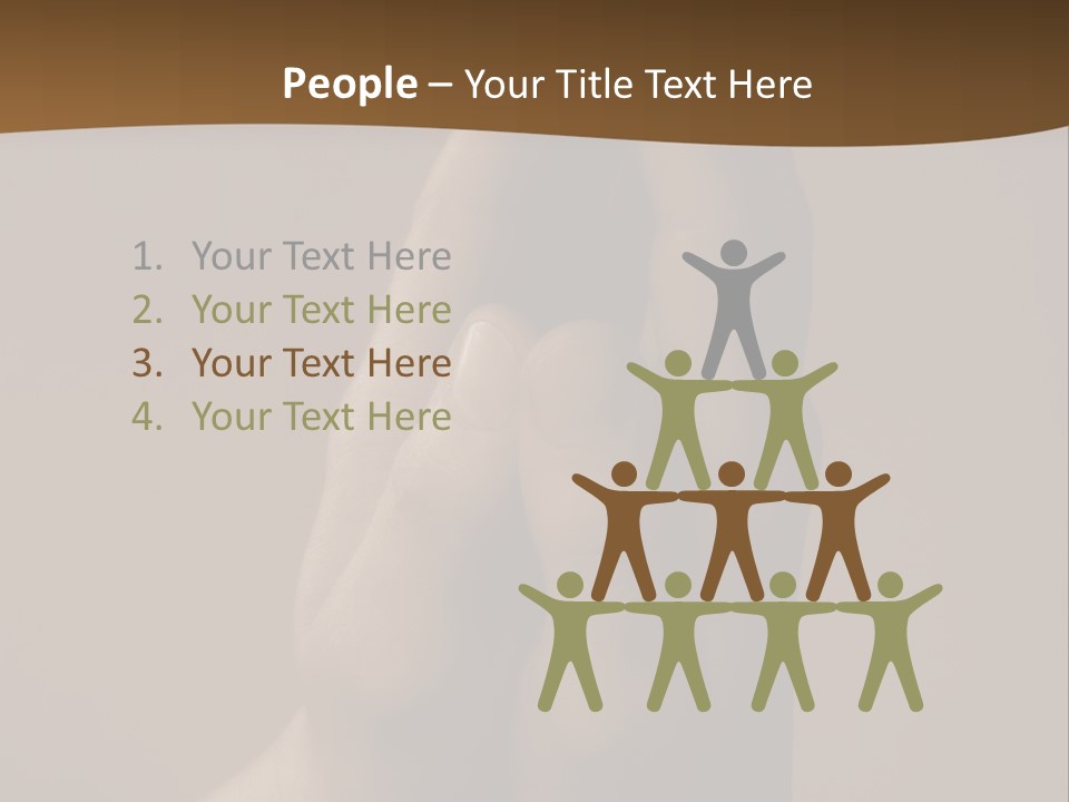 A Person Holding Their Hands Up In The Air PowerPoint Template