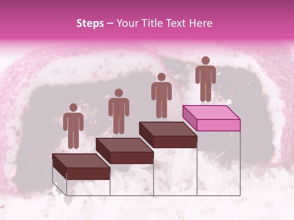 Coconut Cream Filled Chocolate Cake Snack PowerPoint Template