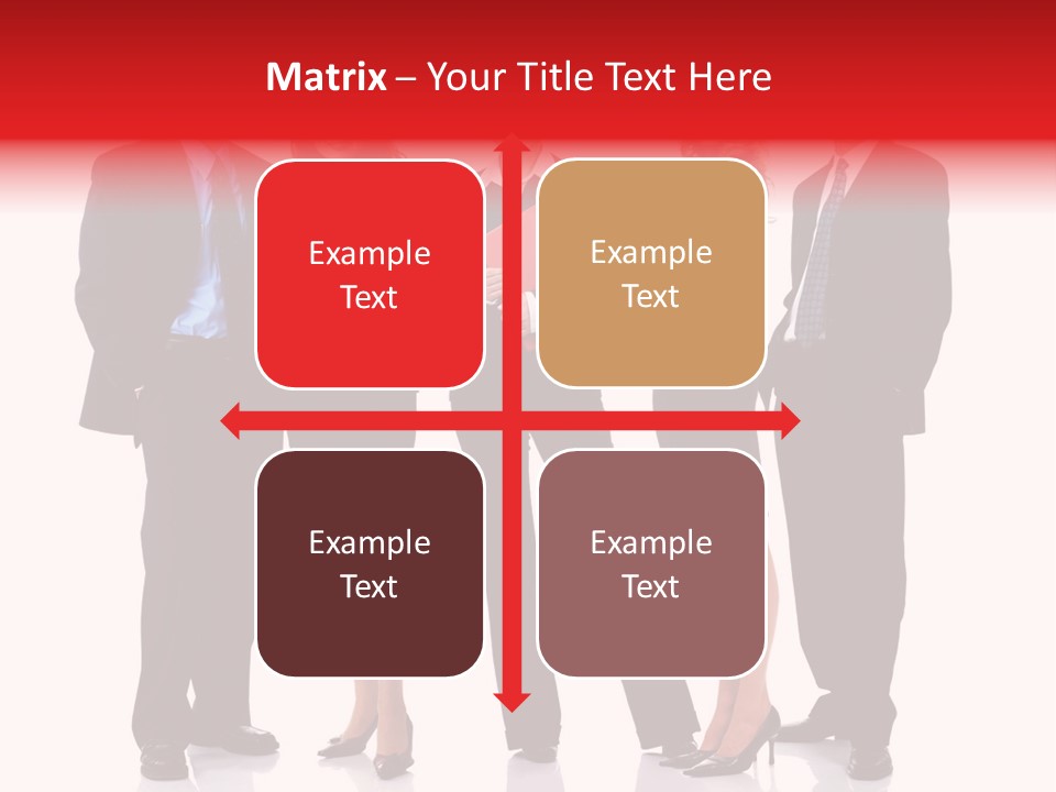 A Group Of Business People Standing Next To Each Other PowerPoint Template