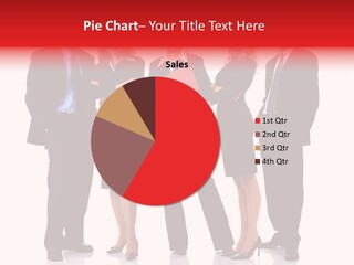 A Group Of Business People Standing Next To Each Other PowerPoint Template