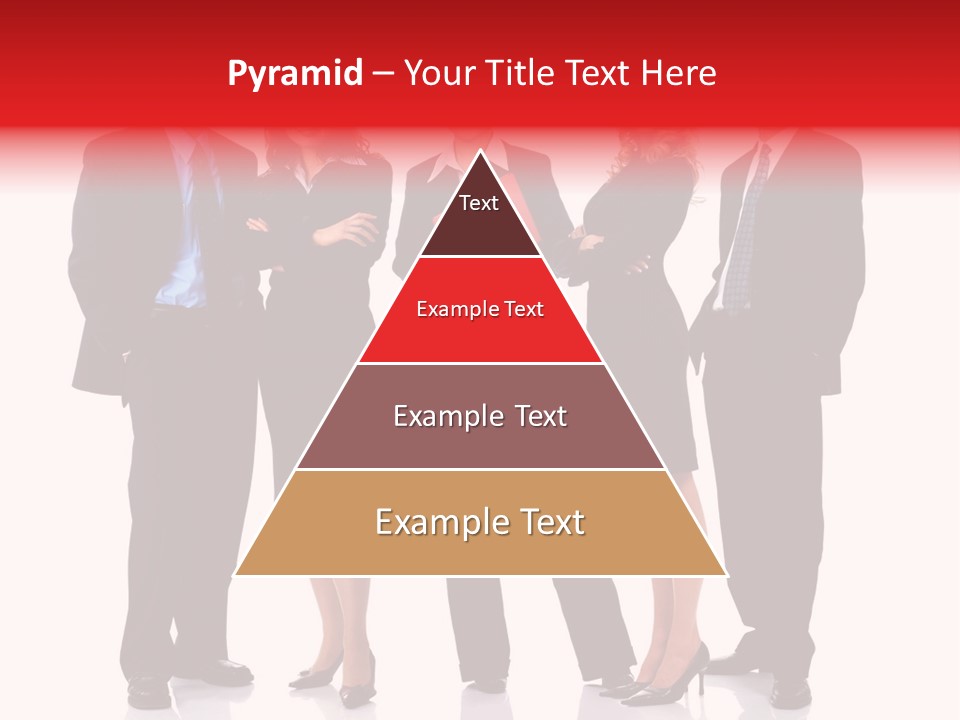A Group Of Business People Standing Next To Each Other PowerPoint Template