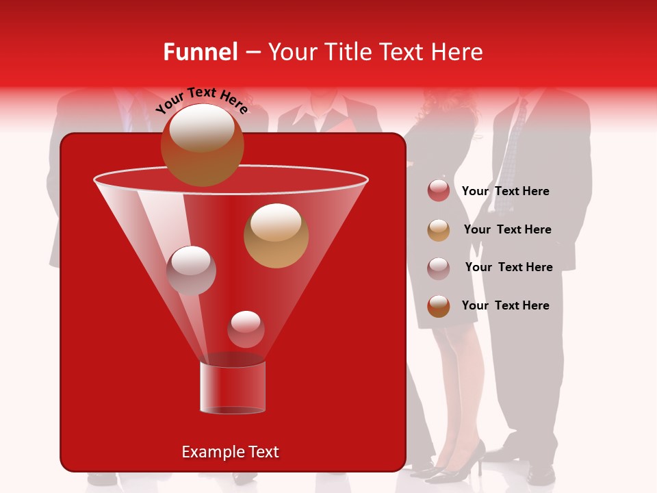 A Group Of Business People Standing Next To Each Other PowerPoint Template