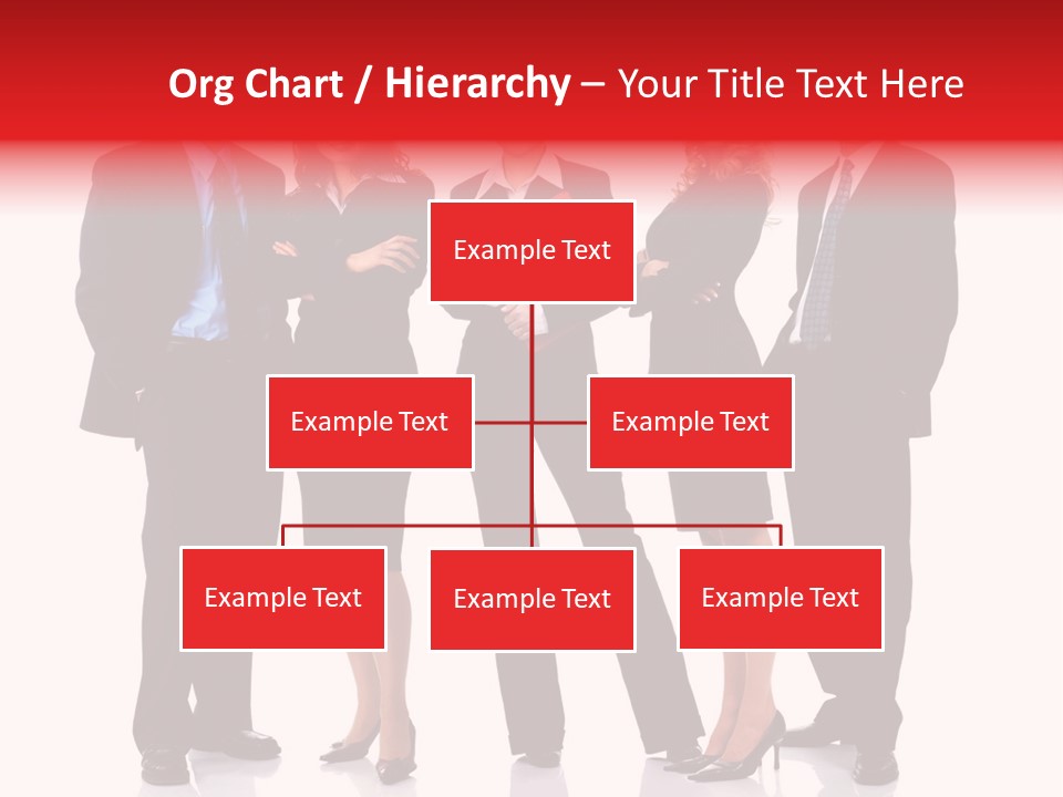 A Group Of Business People Standing Next To Each Other PowerPoint Template