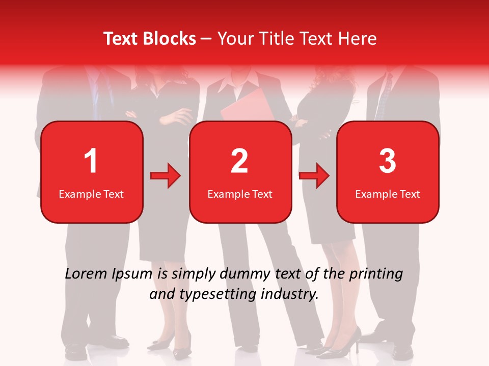 A Group Of Business People Standing Next To Each Other PowerPoint Template