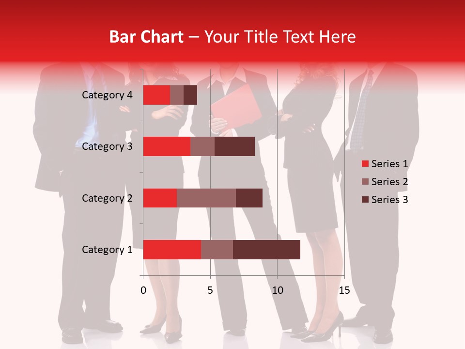 A Group Of Business People Standing Next To Each Other PowerPoint Template