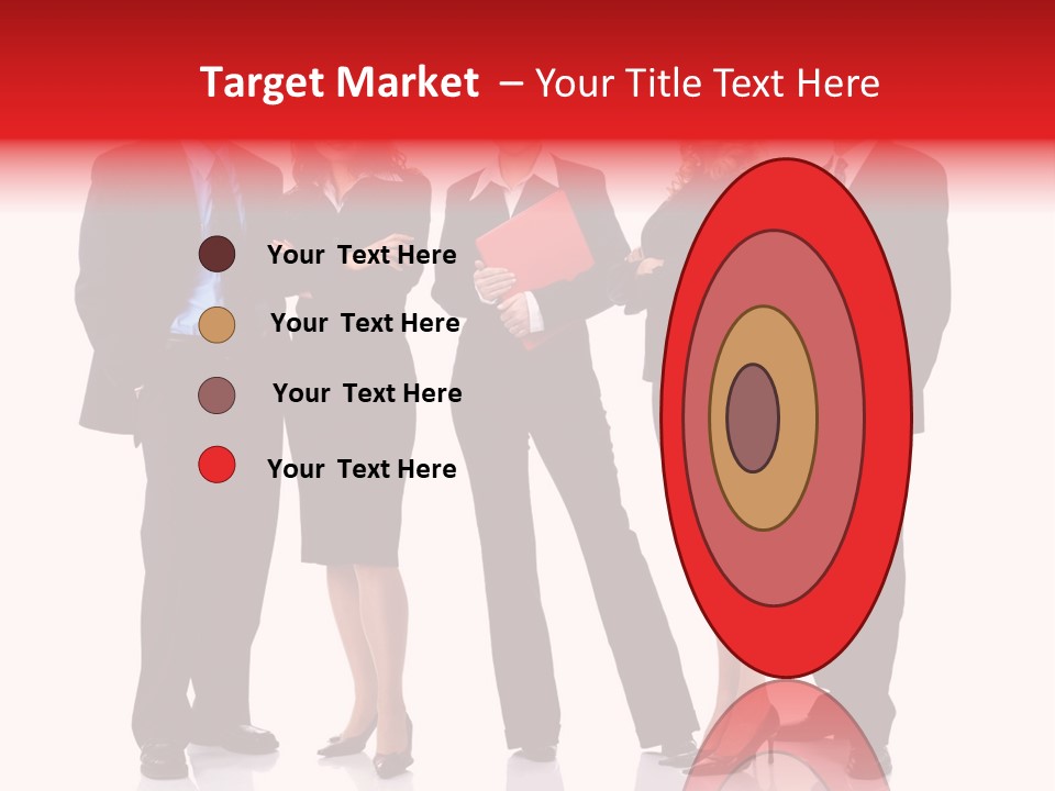 A Group Of Business People Standing Next To Each Other PowerPoint Template