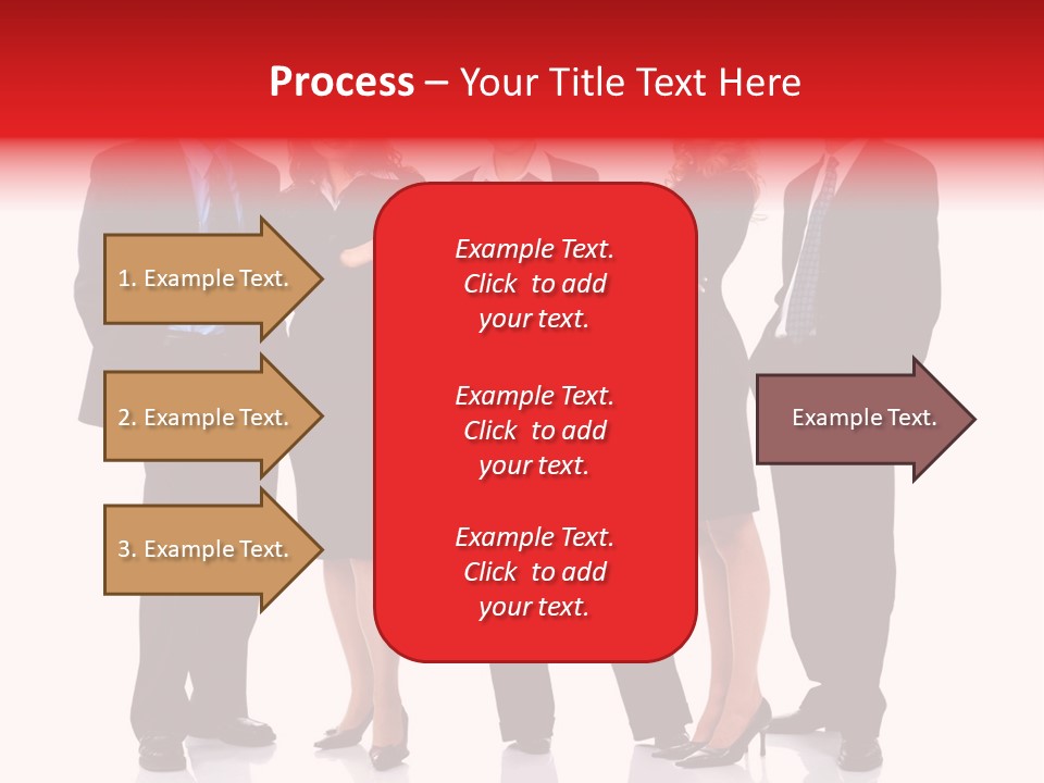 A Group Of Business People Standing Next To Each Other PowerPoint Template