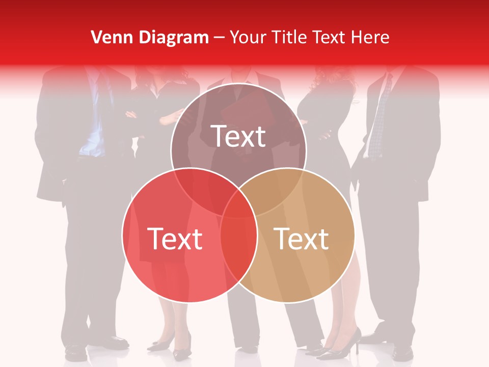A Group Of Business People Standing Next To Each Other PowerPoint Template