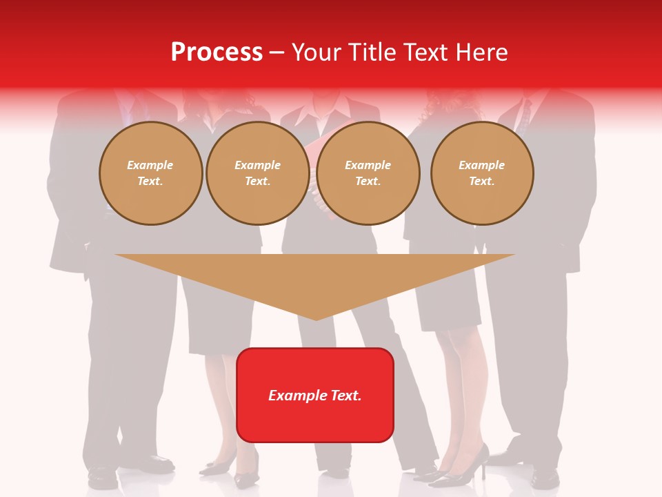A Group Of Business People Standing Next To Each Other PowerPoint Template