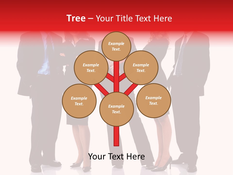 A Group Of Business People Standing Next To Each Other PowerPoint Template