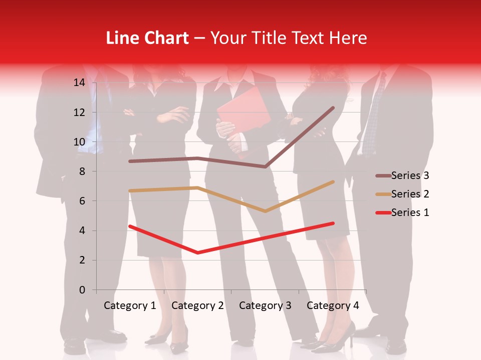 A Group Of Business People Standing Next To Each Other PowerPoint Template