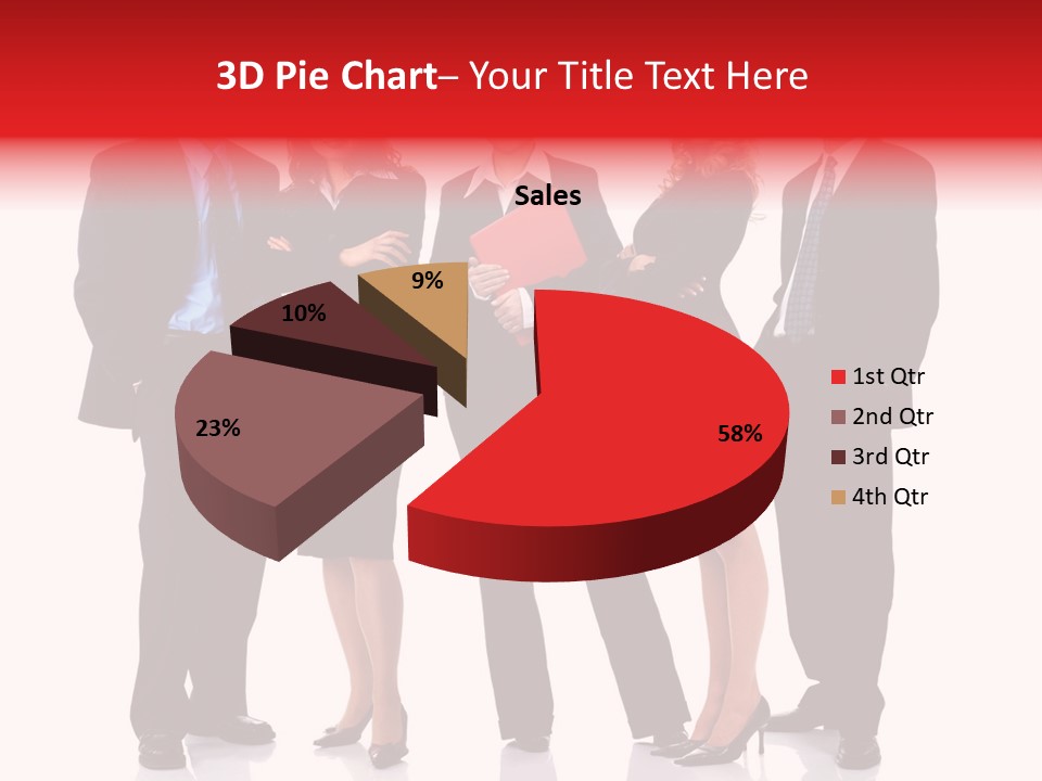 A Group Of Business People Standing Next To Each Other PowerPoint Template