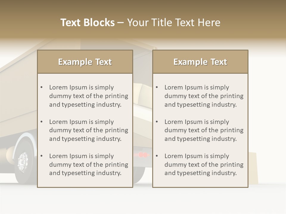 A Person Pushing A Large Box On The Back Of A Truck PowerPoint Template