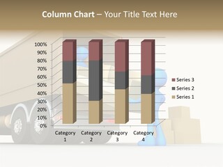 A Person Pushing A Large Box On The Back Of A Truck PowerPoint Template