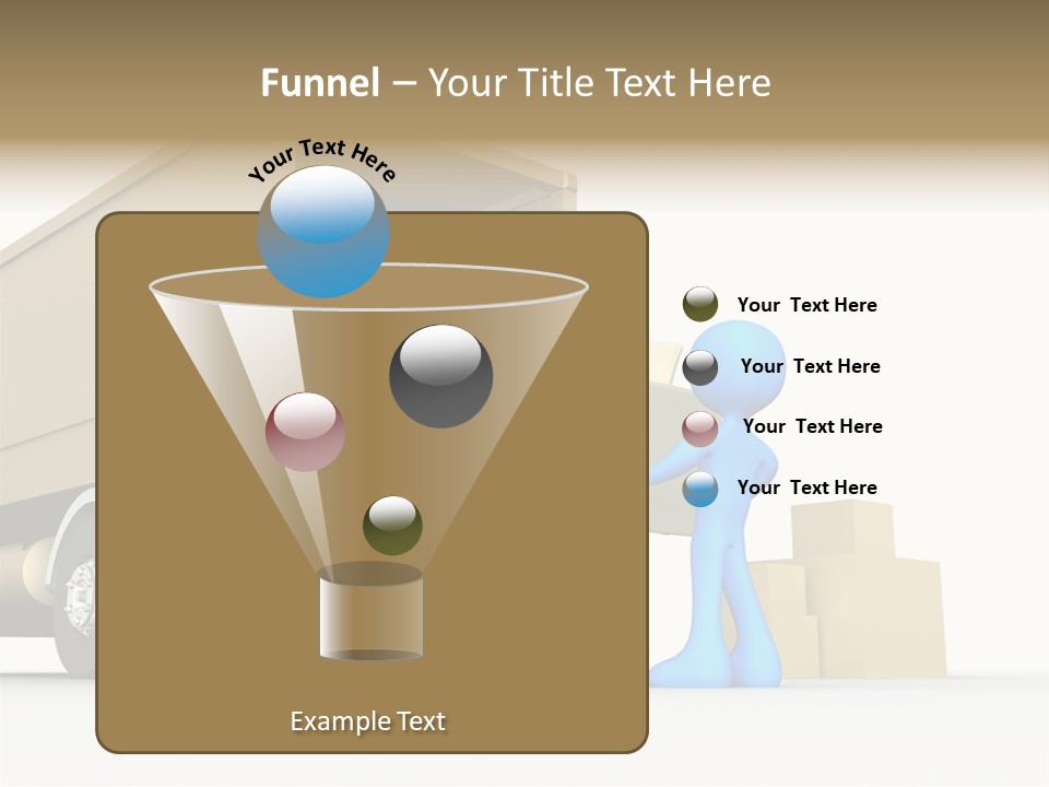 A Person Pushing A Large Box On The Back Of A Truck PowerPoint Template
